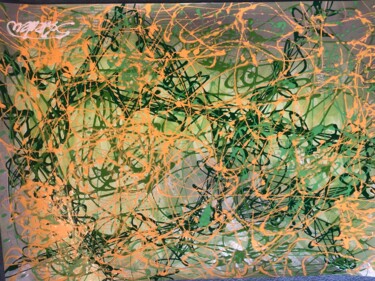 Painting titled "Strings of the Univ…" by Serge Arden, Original Artwork, Acrylic