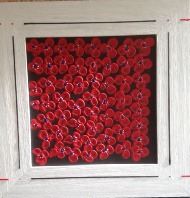 Painting titled "serie de coquelicots" by Serge Arnaud, Original Artwork, Acrylic