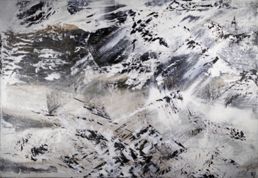 Peinture intitulée "Forces telluriques…" par Serge Assmann, Œuvre d'art originale, Acrylique Monté sur Châssis en bois