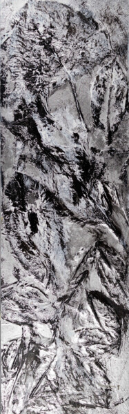 Painting titled "Paysage végétal 2" by Serge Assmann, Original Artwork, Acrylic