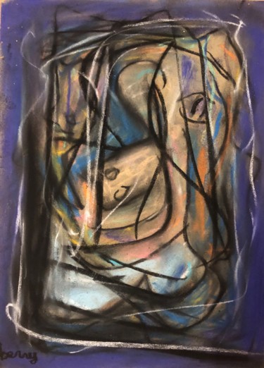 Peinture intitulée "Vladimir et Gerard…" par Serge Berry, Œuvre d'art originale, Pastel