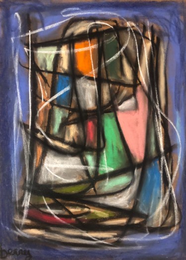 Peinture intitulée "Colour of Nazareth…" par Serge Berry, Œuvre d'art originale, Pastel
