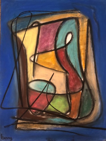 Painting titled "L'Avocate" by Serge Berry, Original Artwork, Pastel