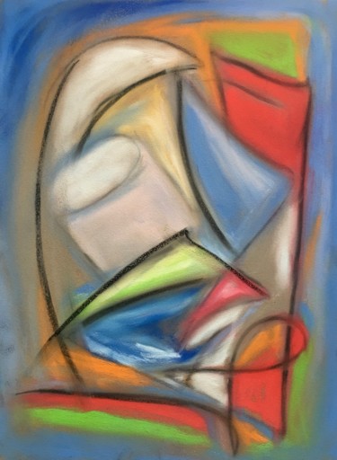 Peinture intitulée "La douceur d "Adele" par Serge Berry, Œuvre d'art originale, Pastel