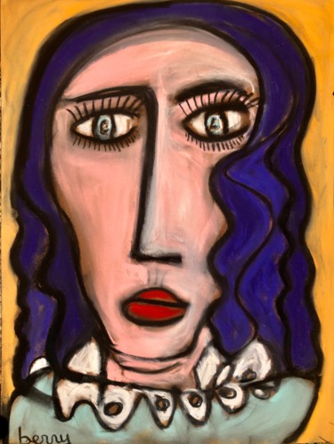 Peinture intitulée "Je suis la femme br…" par Serge Berry, Œuvre d'art originale, Pastel