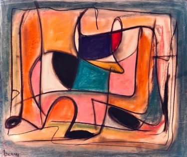 Peinture intitulée "Spanish corrida" par Serge Berry, Œuvre d'art originale, Pastel