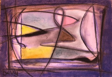 Peinture intitulée "Limites II" par Serge Berry, Œuvre d'art originale, Pastel