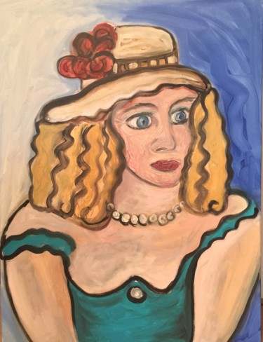 Painting titled "Fiona" by Serge Berry, Original Artwork, Acrylic