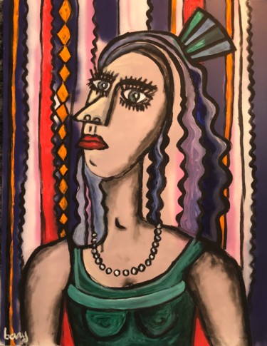 Peinture intitulée "Dulcinea" par Serge Berry, Œuvre d'art originale, Acrylique