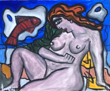 Malerei mit dem Titel "Aphrodite II de l "…" von Serge Berry, Original-Kunstwerk, Acryl