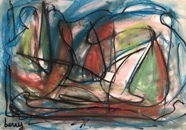 Peinture intitulée "Alchimie" par Serge Berry, Œuvre d'art originale, Pastel