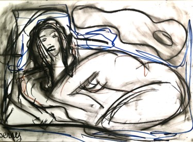 Rêve d’archipels chimériques Peinture intitulée "Rêve d’archipels ch…" par Serge Berry, Œuvre d'art originale, Pastel