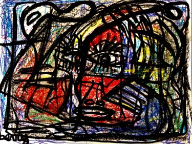Madame Papillon Peinture intitulée "Madame Papillon" par Serge Berry, Œuvre d'art originale, Cire