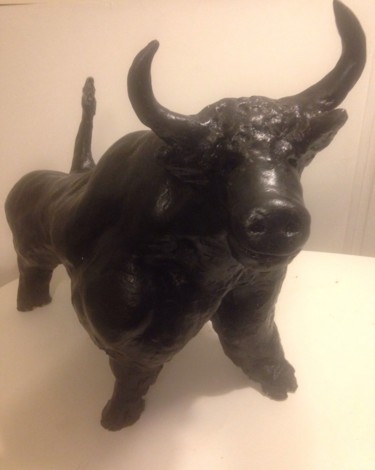 Sculpture intitulée "Taurus nigrum" par Serge Berry, Œuvre d'art originale