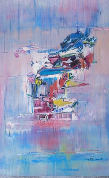 Peinture intitulée "Dans un rêve de gla…" par Serge Berthereau, Œuvre d'art originale, Huile