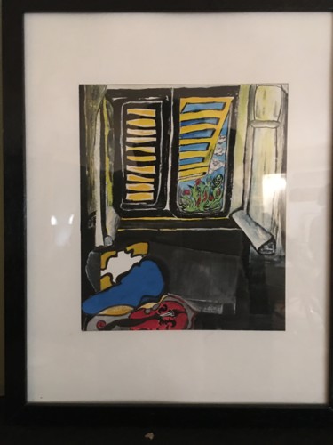 Peinture intitulée "Fenêtre" par Serge Gratet, Œuvre d'art originale, Huile