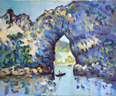 Painting titled "pont-de-l-arc.jpg" by Serge Helly, Original Artwork