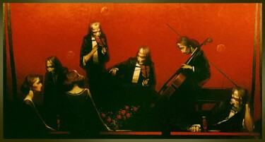 Картина под названием ""Musicians "" - Serge Ivantsov, Подлинное произведение искусства