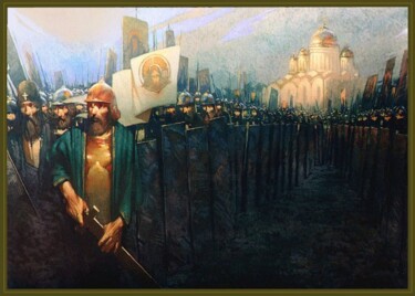 Painting titled "" Aleksandr Nevsky…" by Serge Ivantsov, Original Artwork