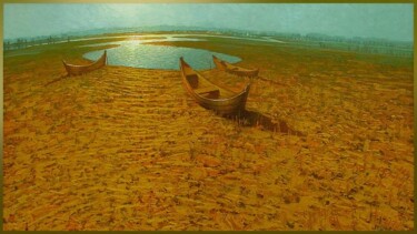 Картина под названием "" Lake2 "" - Serge Ivantsov, Подлинное произведение искусства