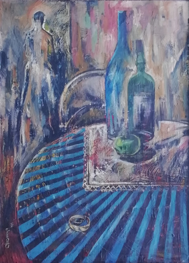 Painting titled "Кольцо" by Sergey Loznitsa, Original Artwork, Oil