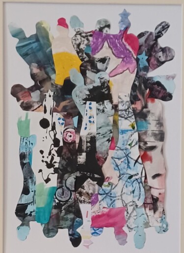 "Meli-Mélo Africasie" başlıklı Kolaj Serge Maronese tarafından, Orijinal sanat, Akrilik