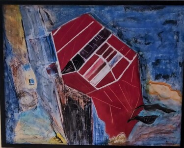 Tekening getiteld "Confinement 2" door Serge Maronese, Origineel Kunstwerk, Pastel