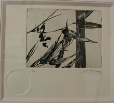 Peinture intitulée "calligraphie japona…" par Serge Marzin, Œuvre d'art originale