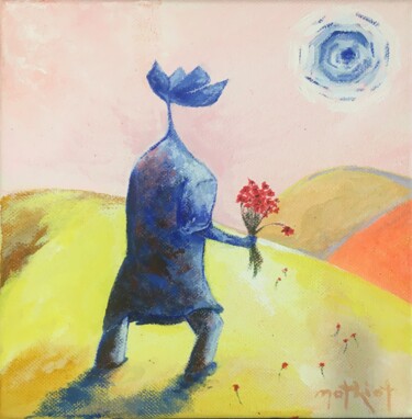 Peinture intitulée "La Cueillette de Mr…" par Serge Mathiot, Œuvre d'art originale, Acrylique