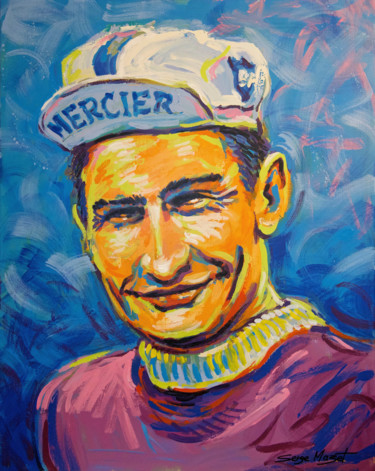 Poulidor Peinture intitulée "Poulidor" par Serge Mazet, Œuvre d'art originale, Acrylique