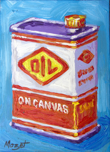 Peinture intitulée "OIl on canvas 1 #ar…" par Serge Mazet, Œuvre d'art originale, Huile