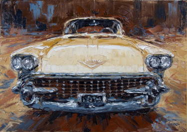 Painting titled "Betty - American Cl…" by Serge Mazet, Original Artwork, Oil