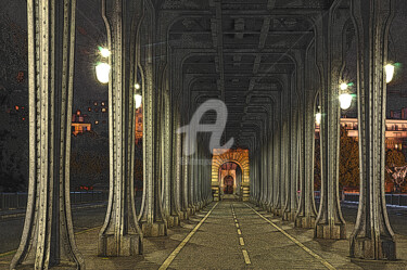 Arte digital titulada "Pont de Paris.jpg" por Serge Nouchi, Obra de arte original