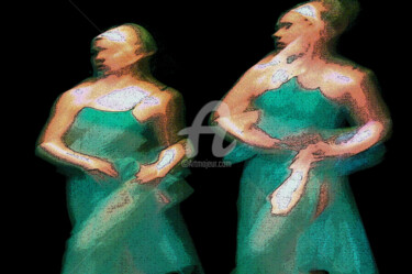 "Les danseuses" başlıklı Dijital Sanat Serge Nouchi tarafından, Orijinal sanat