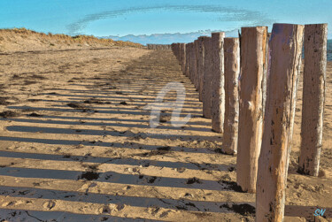Digital Arts titled "Sur une plage" by Serge Nouchi, Original Artwork, Other