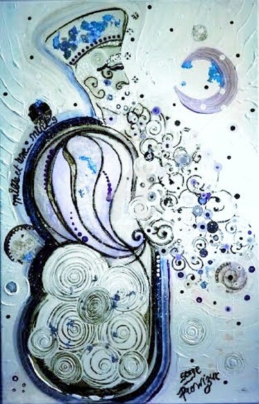 Peinture intitulée "mille et une nuits" par Serge Prowizur, Œuvre d'art originale, Acrylique