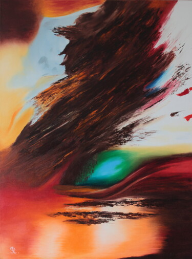 Painting titled "Delirium" by Serge Ra, Original Artwork, Oil