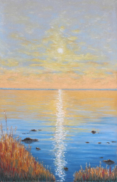 "Morning on the bay" başlıklı Resim Serge Ra tarafından, Orijinal sanat, Pastel