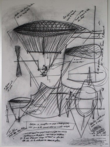 Obrazy i ryciny zatytułowany „Recherche pour une…” autorstwa Serge Reynaud (Art of Flying), Oryginalna praca, Cyfrowy wydruk