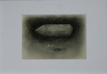 Gravures & estampes intitulée "Ballon à Voile" par Serge Reynaud (Art of Flying), Œuvre d'art originale, Impression numérique