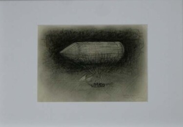 Ballon à Voile Gravures & estampes intitulée "Ballon à Voile" par Serge Reynaud (Art of Flying), Œuvre d'art originale, Impression numérique