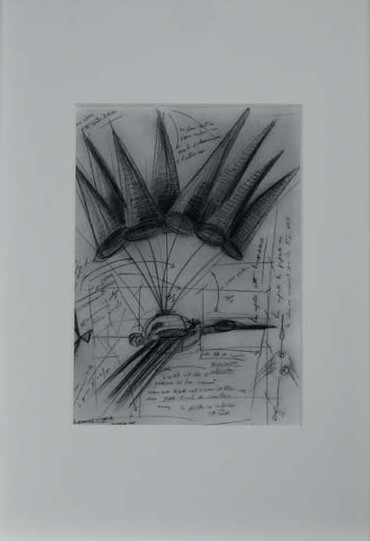 Printmaking titled "Imagin'air" by Serge Reynaud (Art of Flying), Original Artwork, Digital Print