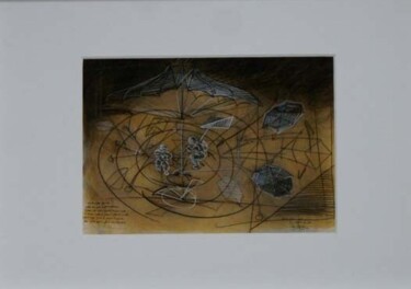 Printmaking titled "Machine volante" by Serge Reynaud (Art of Flying), Original Artwork, Digital Print