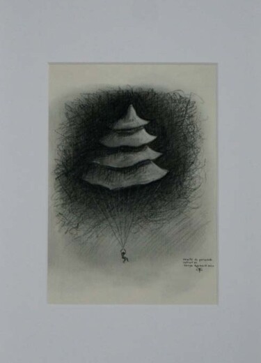 Gravures & estampes intitulée "Traité du parachute…" par Serge Reynaud (Art of Flying), Œuvre d'art originale, Impression nu…