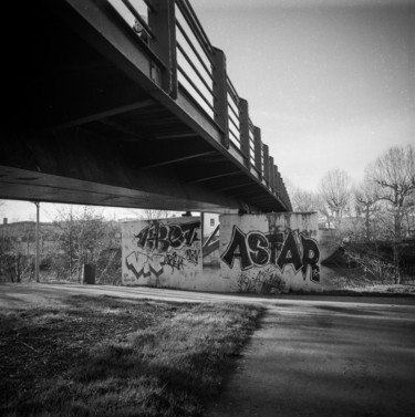 Fotografia intitolato "Passerelle" da Serge Ricome, Opera d'arte originale, fotografia a pellicola