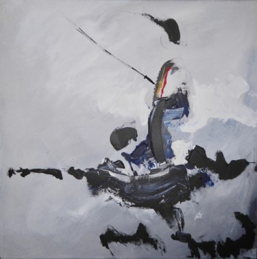 Pintura intitulada "Le Taï Chi, le pas" por Serge Sarrat, Obras de arte originais, Acrílico