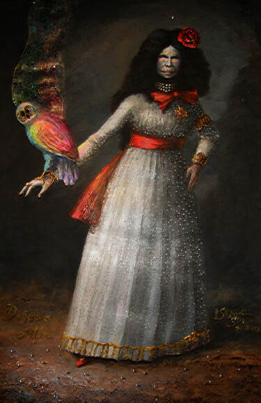 Peinture intitulée "María del Rosario C…" par Serge Sunne, Œuvre d'art originale, Acrylique