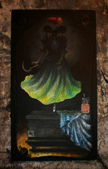 Painting titled "Tango Muerte, Sleep…" by Serge Sunne, Original Artwork, Acrylic