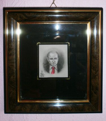 Pintura intitulada "Портрет ВВ Путина р…" por Serge Sunne, Obras de arte originais, Lápis
