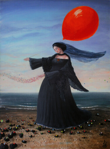 Peinture intitulée "В поисках оранжевог…" par Serge Sunne, Œuvre d'art originale, Acrylique